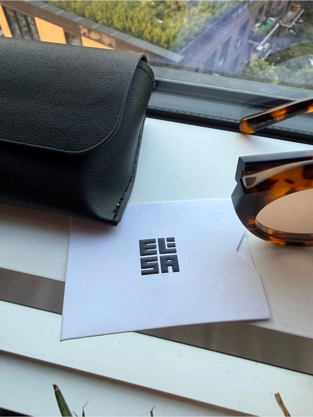 Elisa Johnson Val Tortoiseshell Brown Aviator Sunglasses